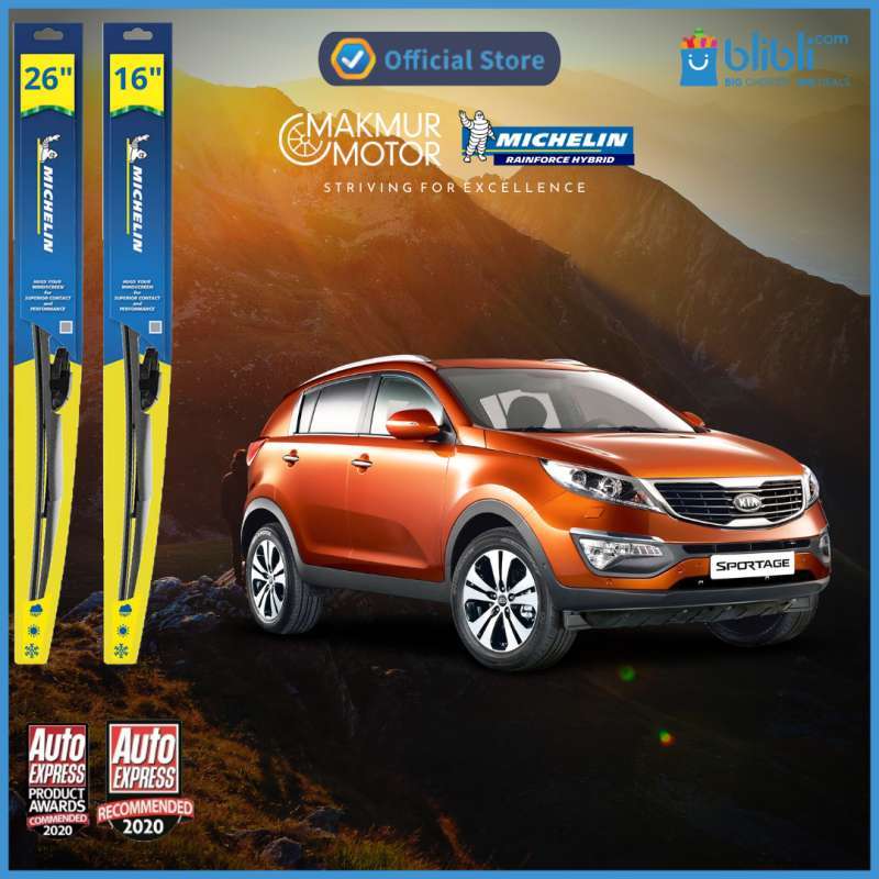 Promo MICHELIN RAINFORCE HYBRID WIPER FOR KIA SPORTAGE Diskon 29 di