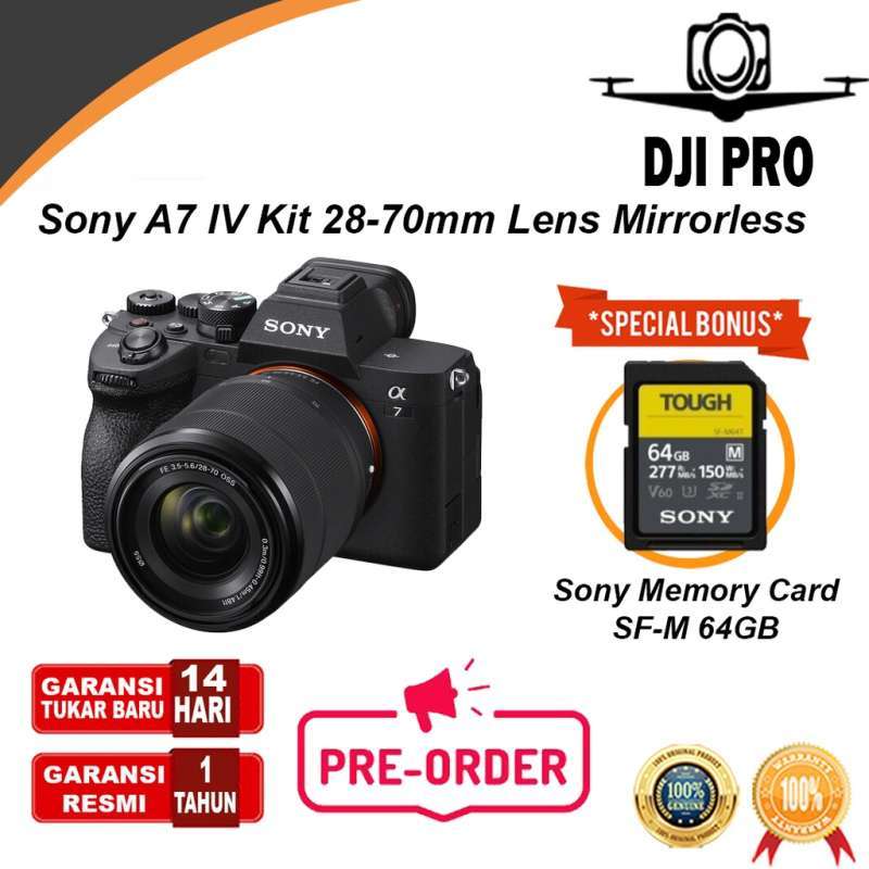 Jual Sony A7 IV Kit 28-70mm Mirrorless Camera Alpha 7 Mark 4 - A7IV ...