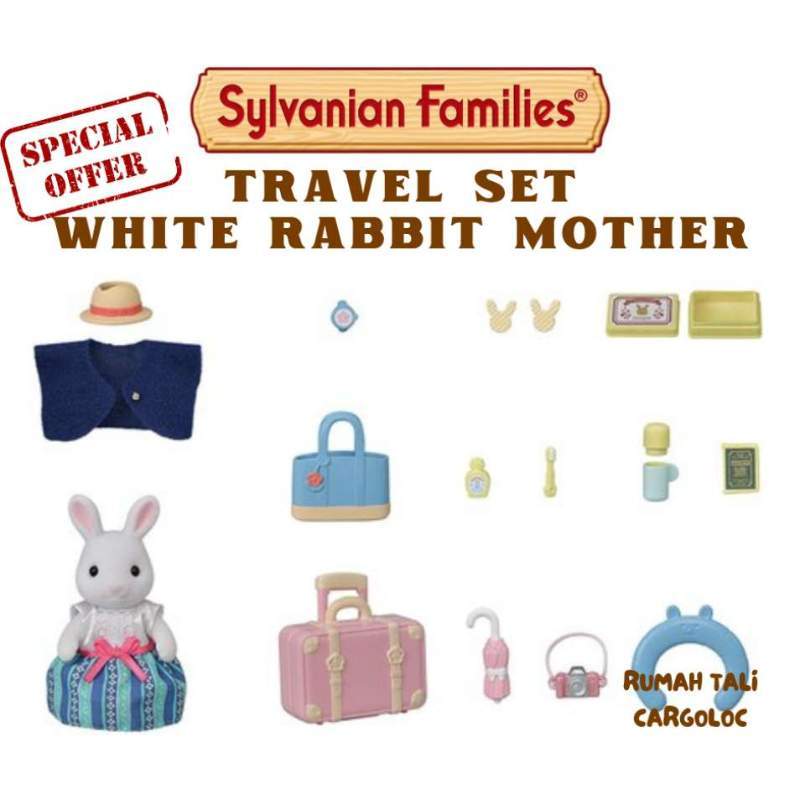 Jual Sylvanian Families TRAVEL SET WHITE RABBIT MOTHER di Seller Main