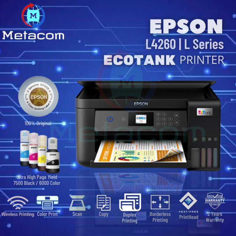 Jual Printer Epson L4260 All in One Wifi Wireless Duplex Print, Scan
