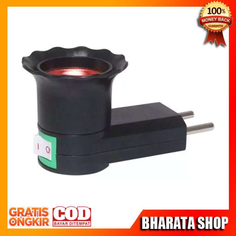 Jual FITTING LAMPU FITTING COLOK SWITCH PANJANG COLOKAN STEKER LAMPU BHARATA SHOP di Seller