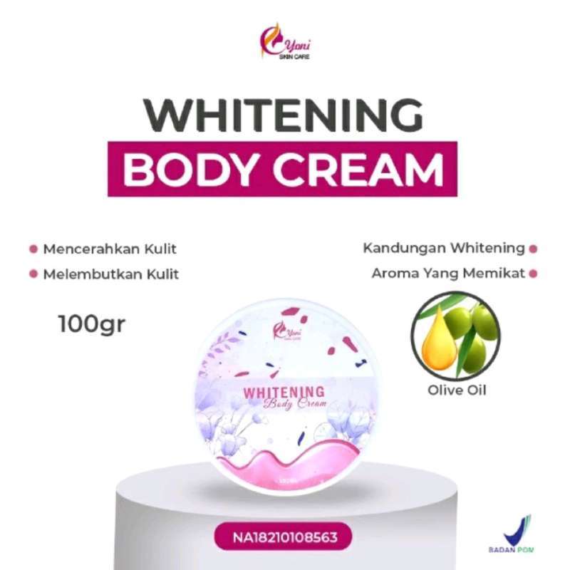 Jual Body Cream Bleaching Yoniskincare Mencerahkan secara permanen di
