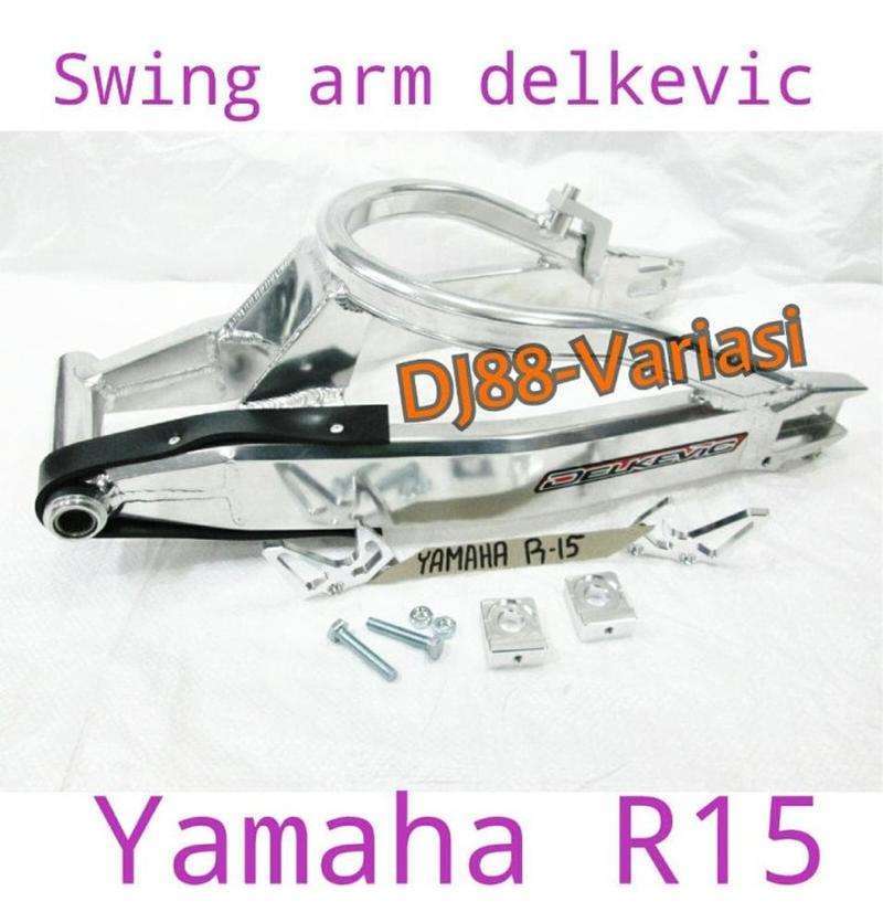 Jual Swing Arm Delkevic Yamaha R15 V1 V2 Lengan Arm Tapak Lebar di