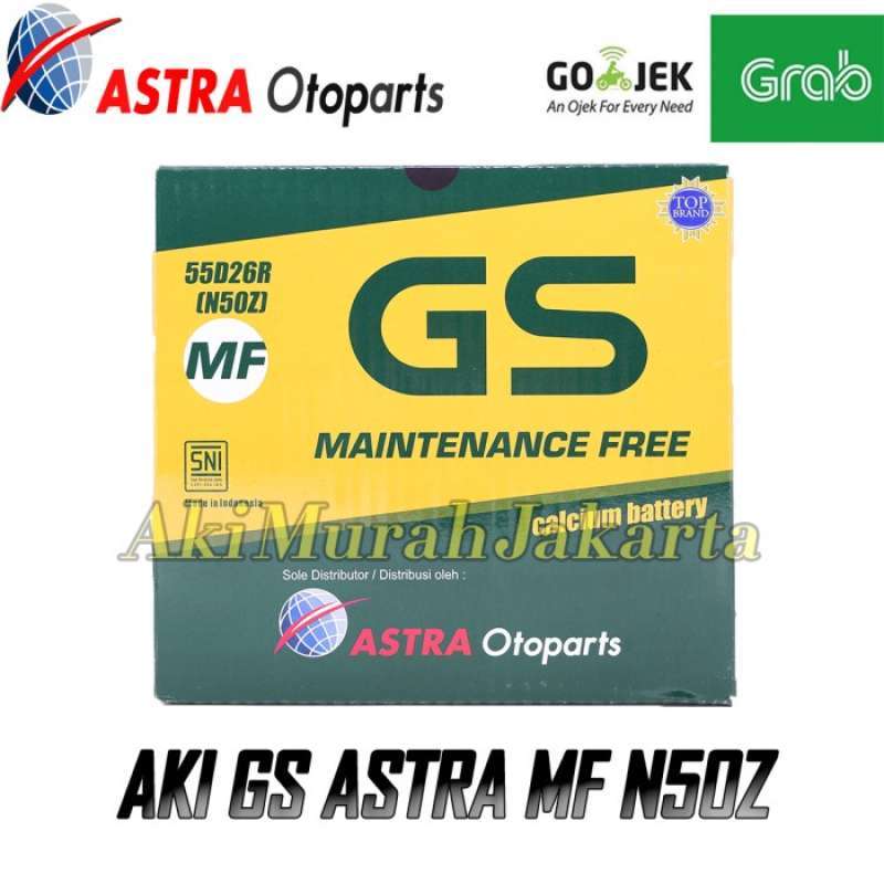 Jual Aki Mobil Kijang Super GS MF Astra N50Z Aki Kering 12V / 60Ah