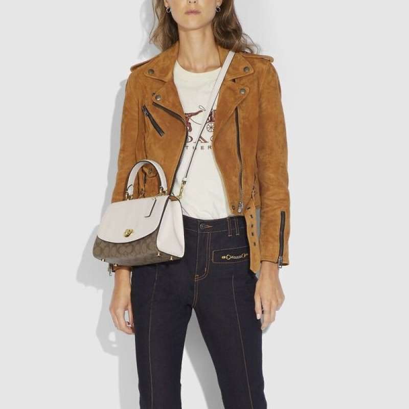 Jual Coach Tilly Top Handle Satchel In Signature Canvas di Seller