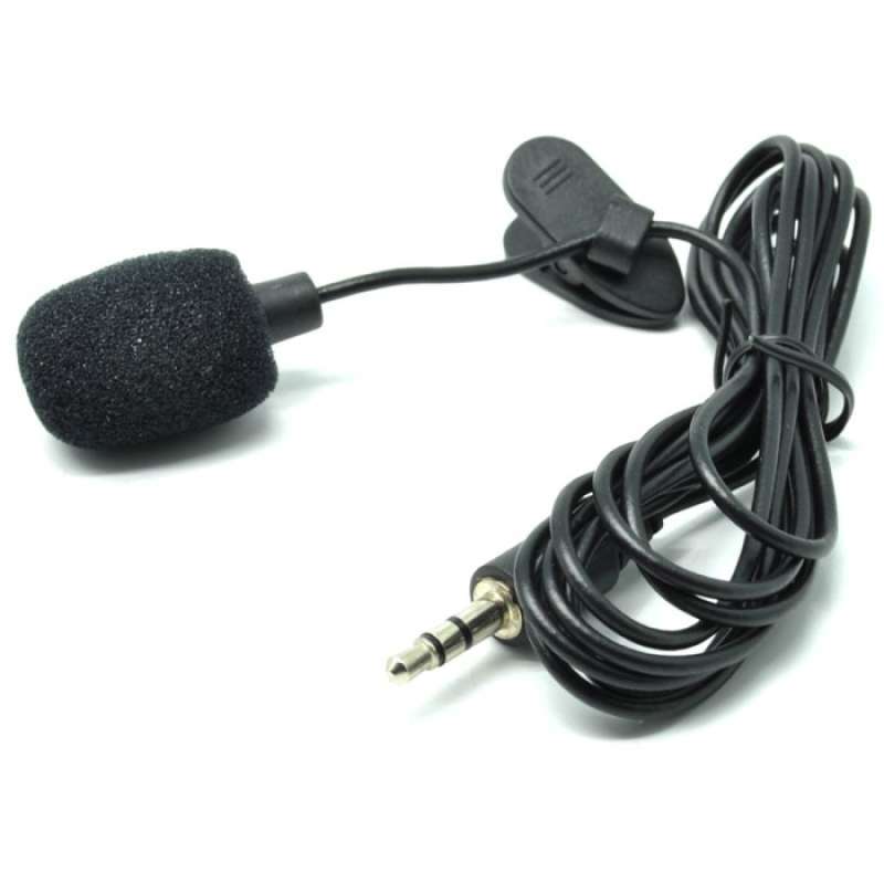 Jual 3.5MM MICROPHONE WITH CLIP FOR SMARTPHONE / LAPTOP / TABLET PC di