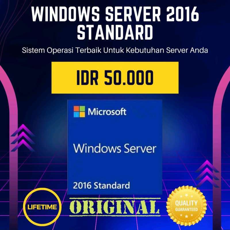 Jual Windows Server 2016 - STANDARD Lifetime - Original di Seller Go ...