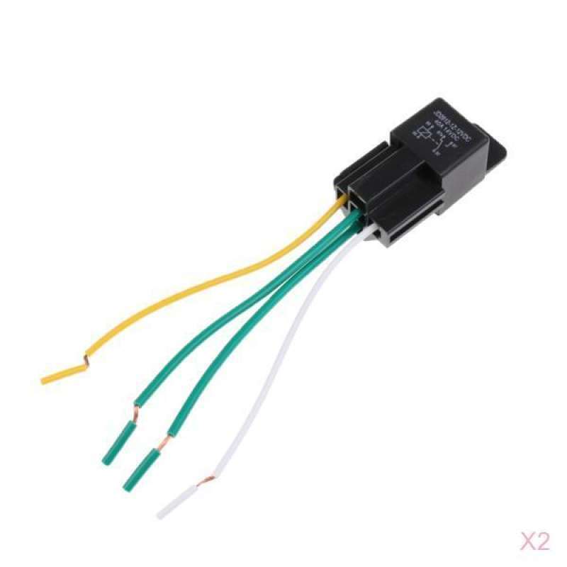 Jual 2x12v 40a Spdt Automotive Relay With Wires & Harness Socket
