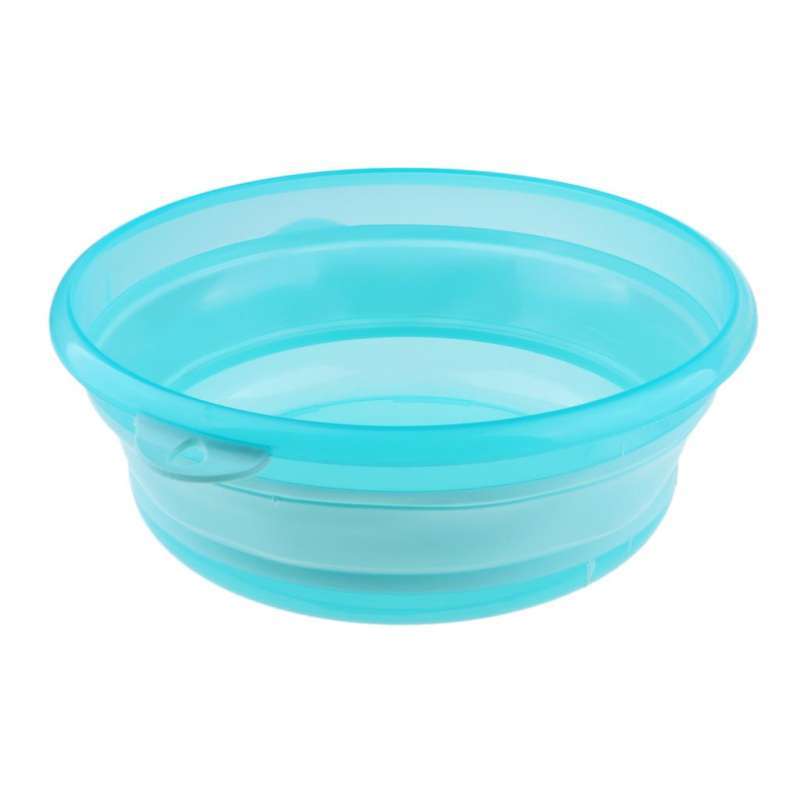 Jual Portable Camping Plastic Folding Wash Basin Bucket / Dish Tub M