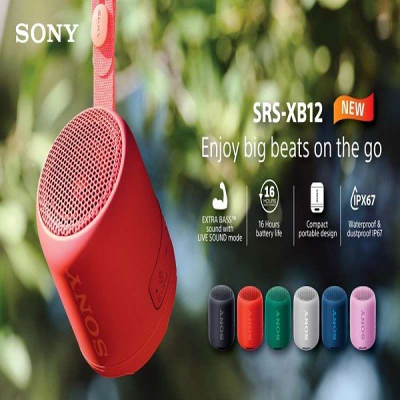 Jual Sony SrsXb12 Extra Bass Portable Bluetooth Speaker Srs Xb12 Xb 12 di Seller As Salam