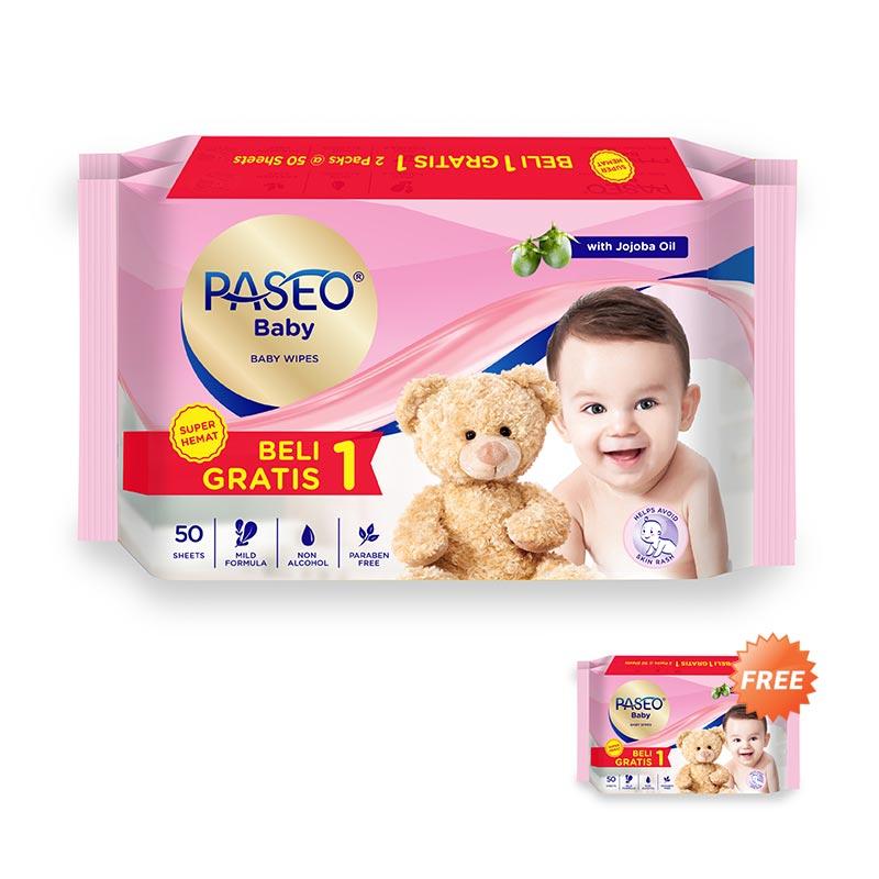 Jual Paseo Baby Wipes Gazette Jojoba Tisu Basah [Buy 1 Get