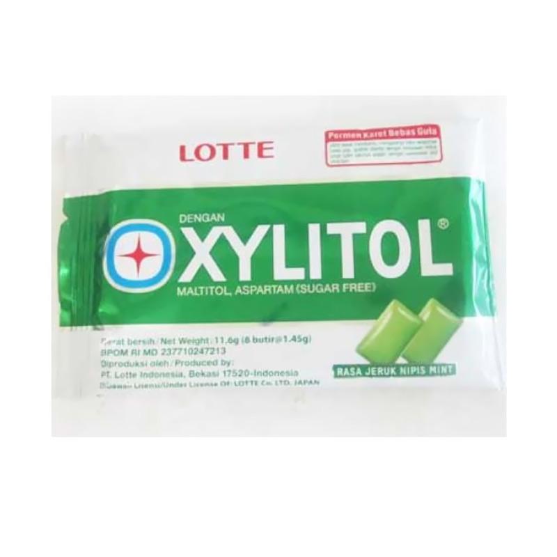 Jual Lotte Xylitol Jeruk Nipis Mint Permen Karet [11.6 g] di Seller