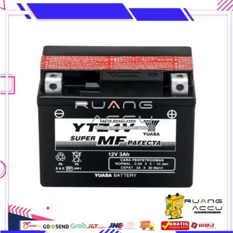Promo Accu/Aki Motor Kering Yuasa YTZ4V untuk motor Beat, Vario 110