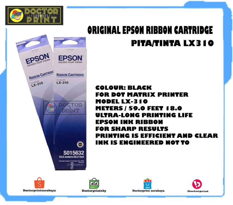 Jual Ribbon Pack Pita Refill Printer Epson LX 310 Original di Seller