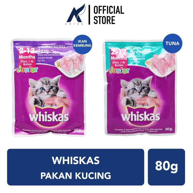 Jual Whiskas Junior Pakanmakanan Anak Kucingkitten Basahwet Food