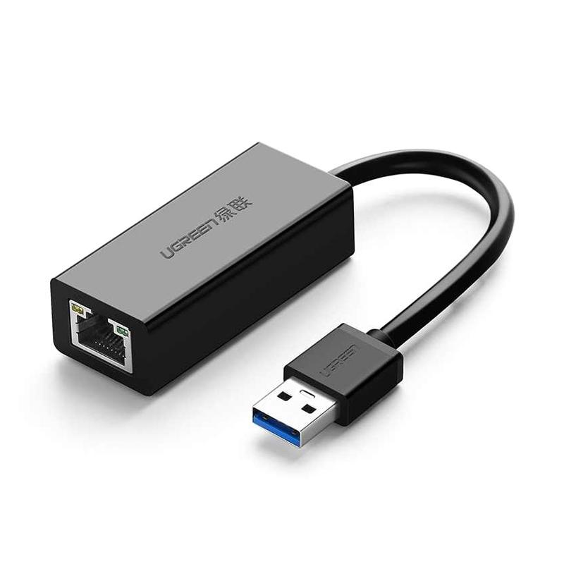 Jual UGreen 20256 USB 3.0 to RJ45 Ethernet LAN Adapter - Hitam di