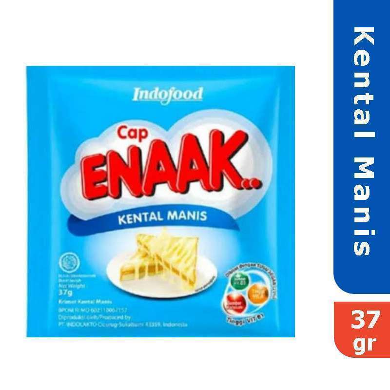 Promo Susu Kental Manis Plain Cap Enak 37gr [1 Renceng / 6 Sachet