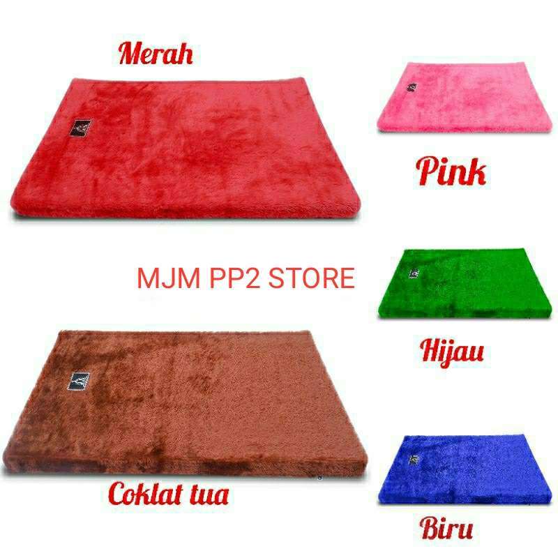 Promo [SANGAT EMPUK] Sajadah Super Tebal Busa 5cm Bulu Rasfur Premium ...