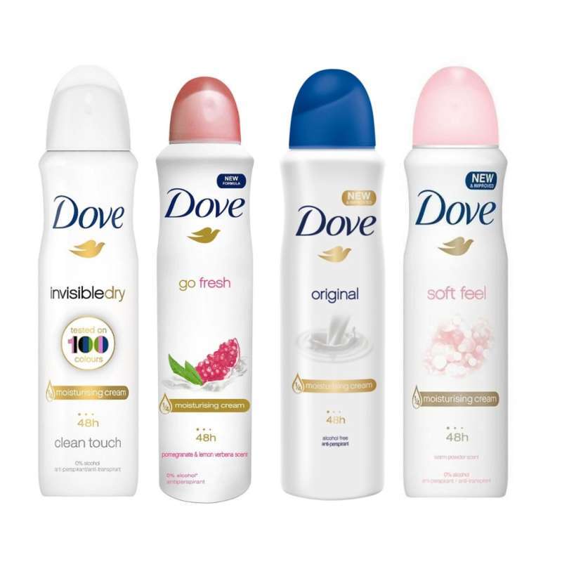 Jual Dove Antiperspirant Deodorant Spray 150ml Soft Feel di Seller