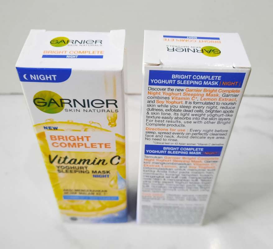 Jual Garnier New Bright Complete Vitamin C Yoghurt Sleeping Mask Night 20ml di Seller Warung