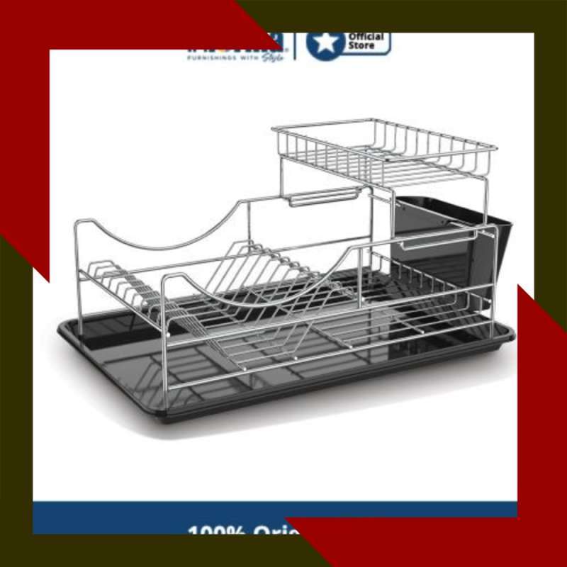 Jual Murah Informa Rak Piring Walmer 2 Tier Dish Rack Black di