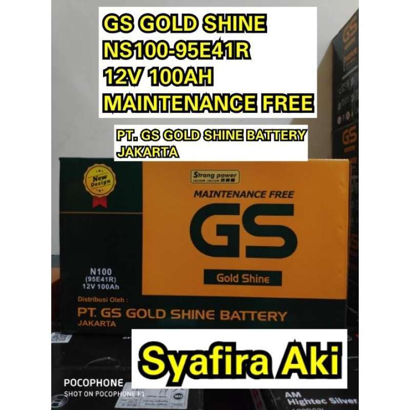Promo Aki Genset Gs Mf N100 Aki Kering 12v / 100ah Diskon 1% Di Seller