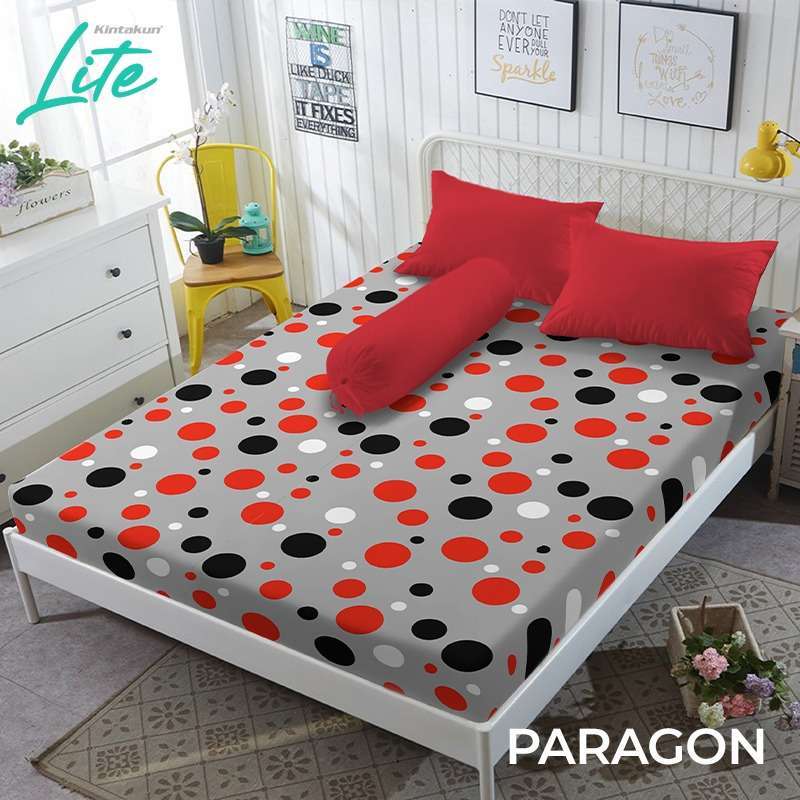 Jual Sprei Kintakun Lite Motif dan Polos Ukuran King 180x200 Motif Paragon Aesthetic
