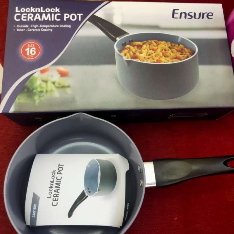 Promo PROMO Lock n Lock Ceramic Pot Panci Locknlock Cooking Pan Diskon