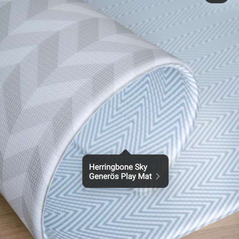 Jual Little Wiwa Playmat HERRINGBONE SKY size 2m x 1.4m Generos di