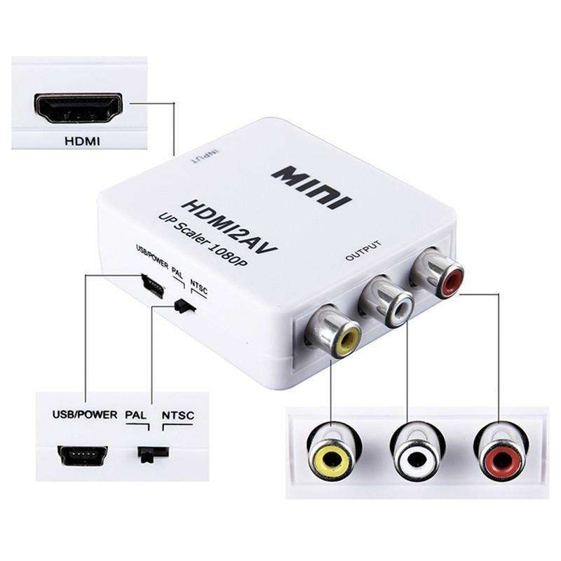 Jual Converter Hdmi to Rca aktif / Pengubah Hdmi ke Rca /Konverter Hdmi
