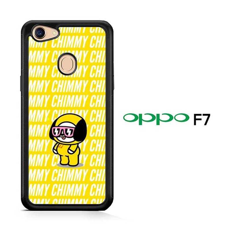 Promo Casing Custom Hardcase Chimmy BT21 Wallpaper L0671 Oppo F7 di