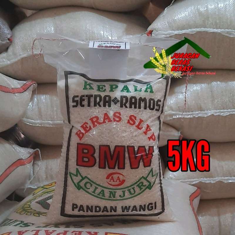 Jual BERAS CIANJUR ASLI CAP BMW 5KG di Seller JURAGAN BERAS BEKASI