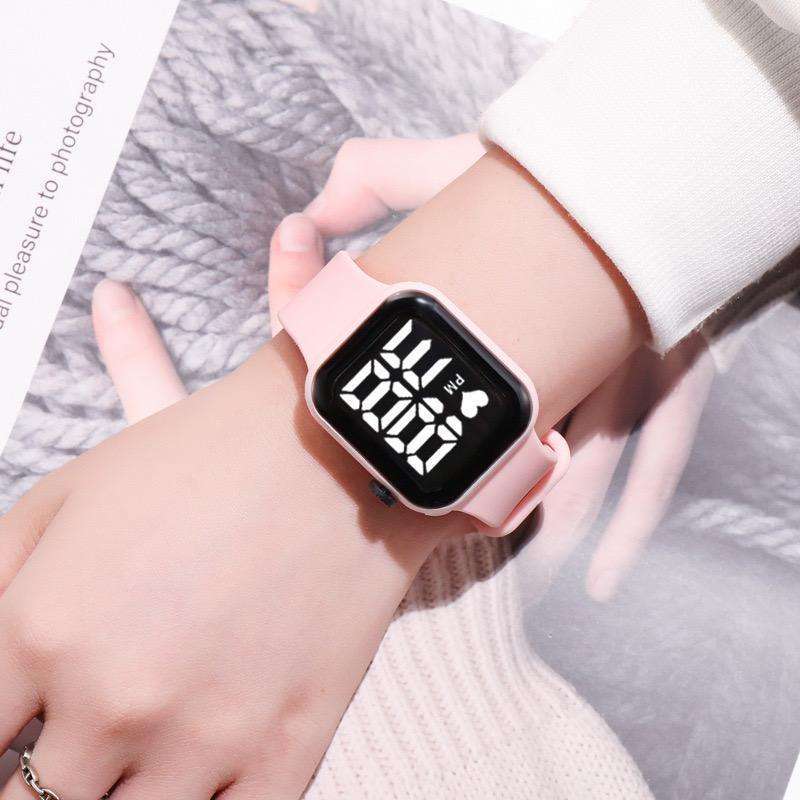 Jual Jam Tangan LED Digital Pria Wanita Remaja Couple Rubber Electronic Fashion di Seller Toko