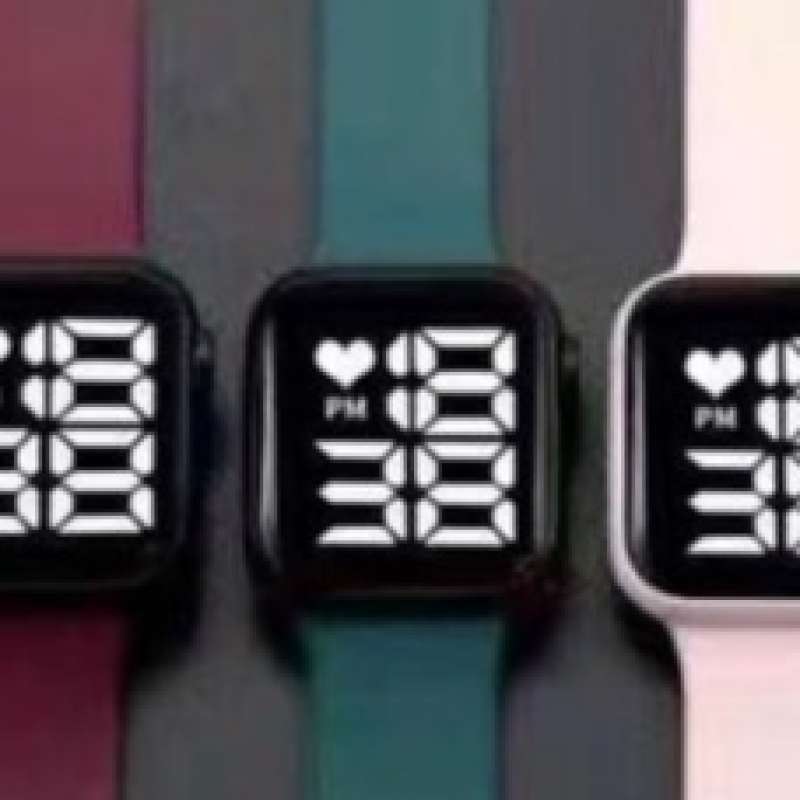 Jual Jam Tangan LED Digital Pria Wanita Remaja Couple Rubber Electronic Fashion di Seller Toko