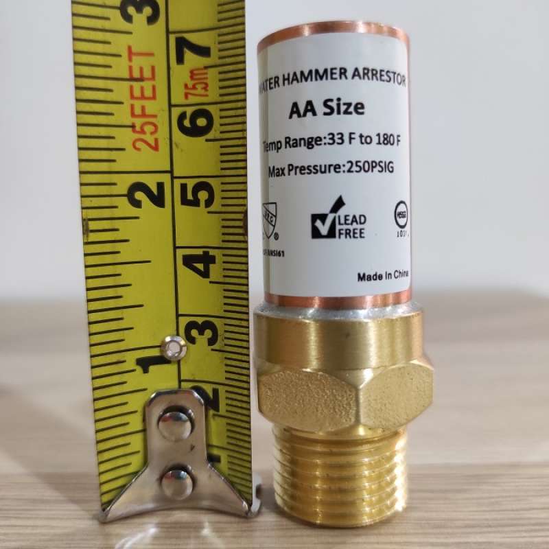Promo SALE Mini Water Hammer Arrestor 1/2 inch drat MIP 65mm Diskon 5