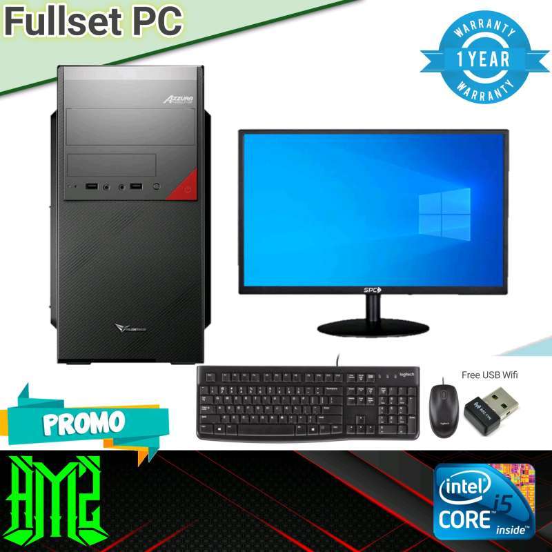 Promo Pc Rakitan Fullset Intel Core I5 Monitor 19 Inch Ssd 120gb Promo ...