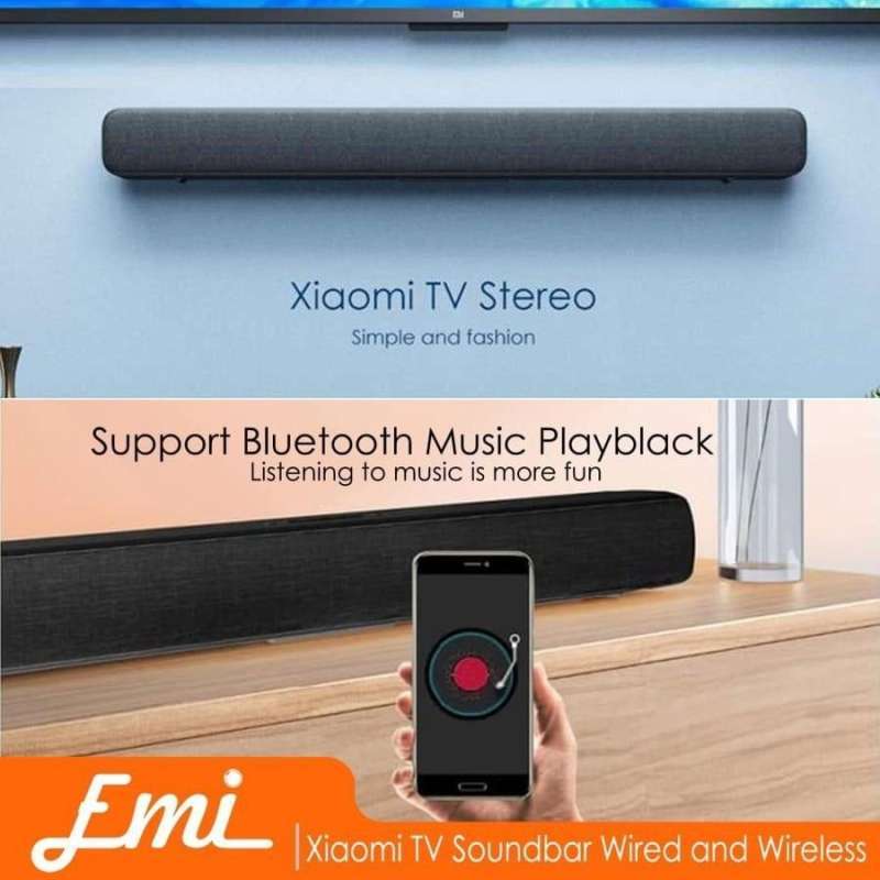 Jual MI TV Soundbar Wired and Wireless Bluetooth Audio with 8 speakers
