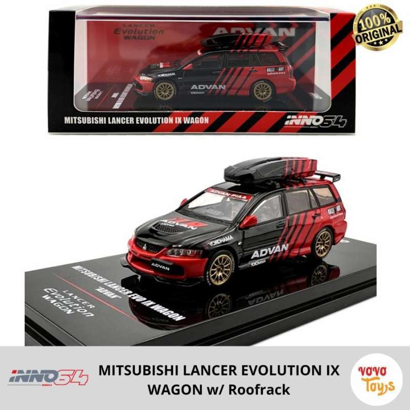 Jual Inno 1/64 Mitsubishi Lancer Evolution IX Wagon Advan Roofrack ...