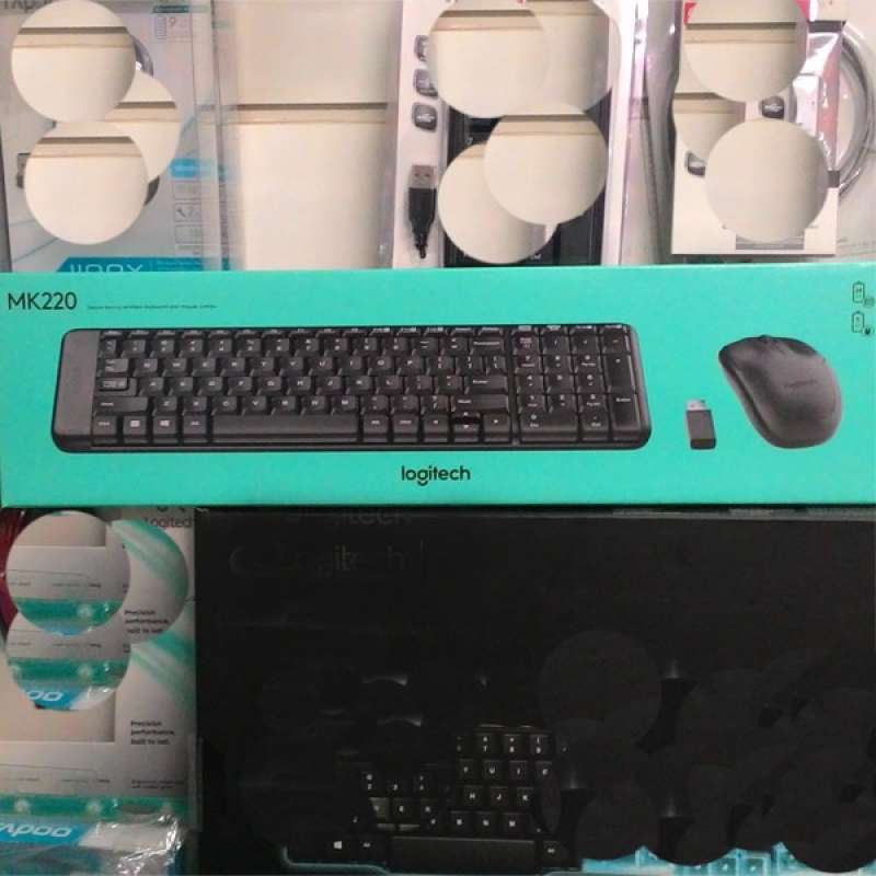 Promo LOGITECH MK220 WIRELESS KEYBOARD AND MOUSE COMBO - BLACK Diskon 5 ...