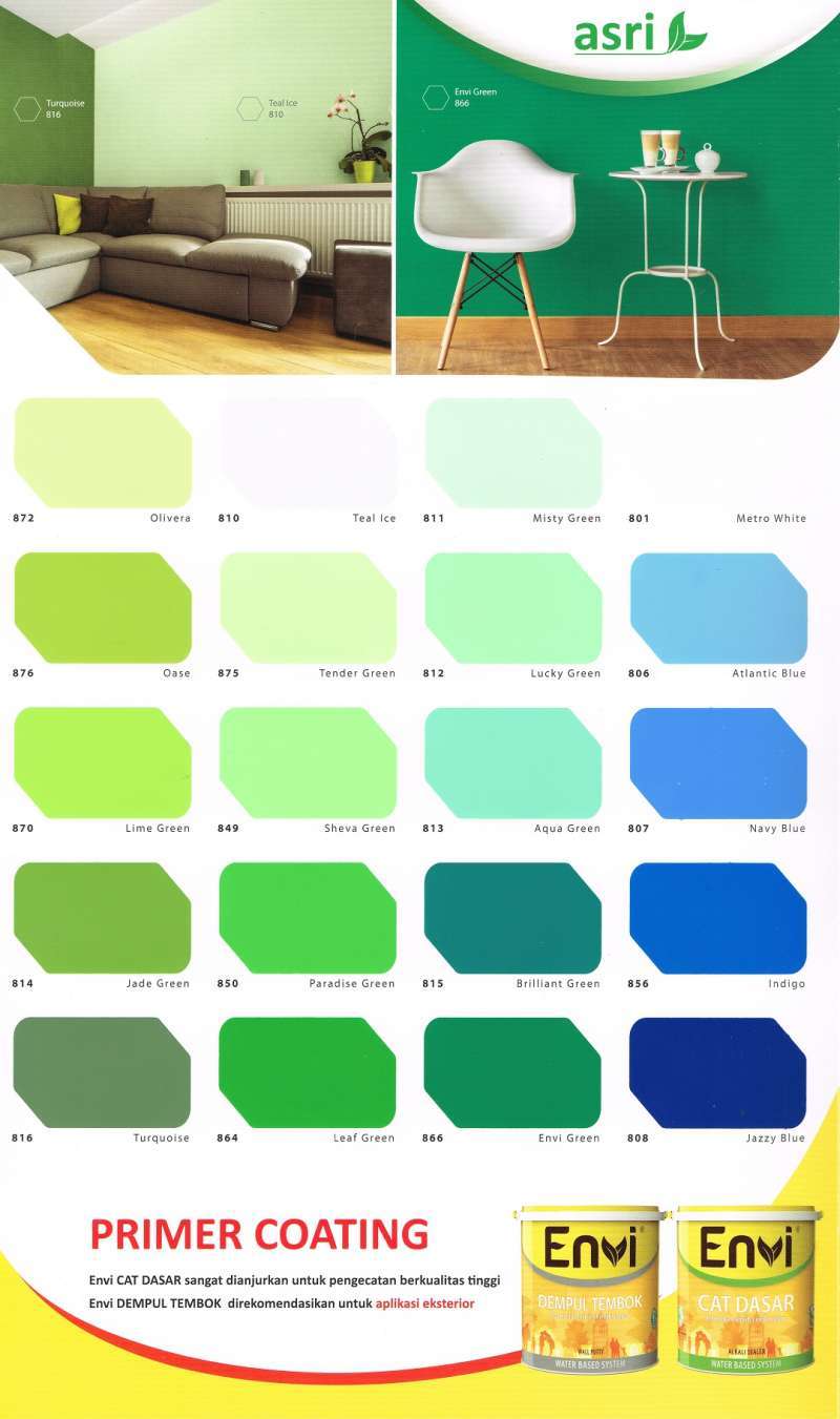 Jual Cat Tembok Envi Interior 5 Kg Di Seller Warna Abadi Jogja