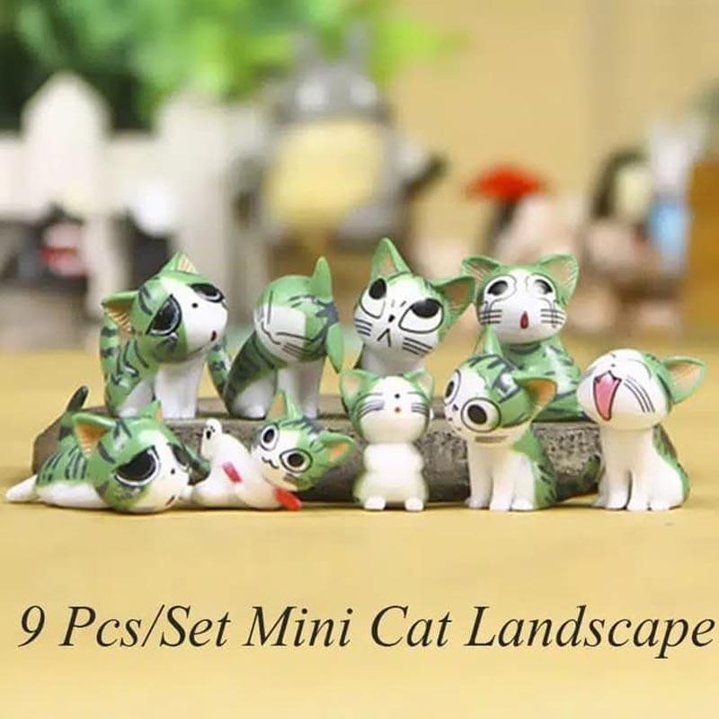 Jual Oem Kucing Miniatur Mini Figure [9 Pcs] Di Seller Uniquevisualshop ...