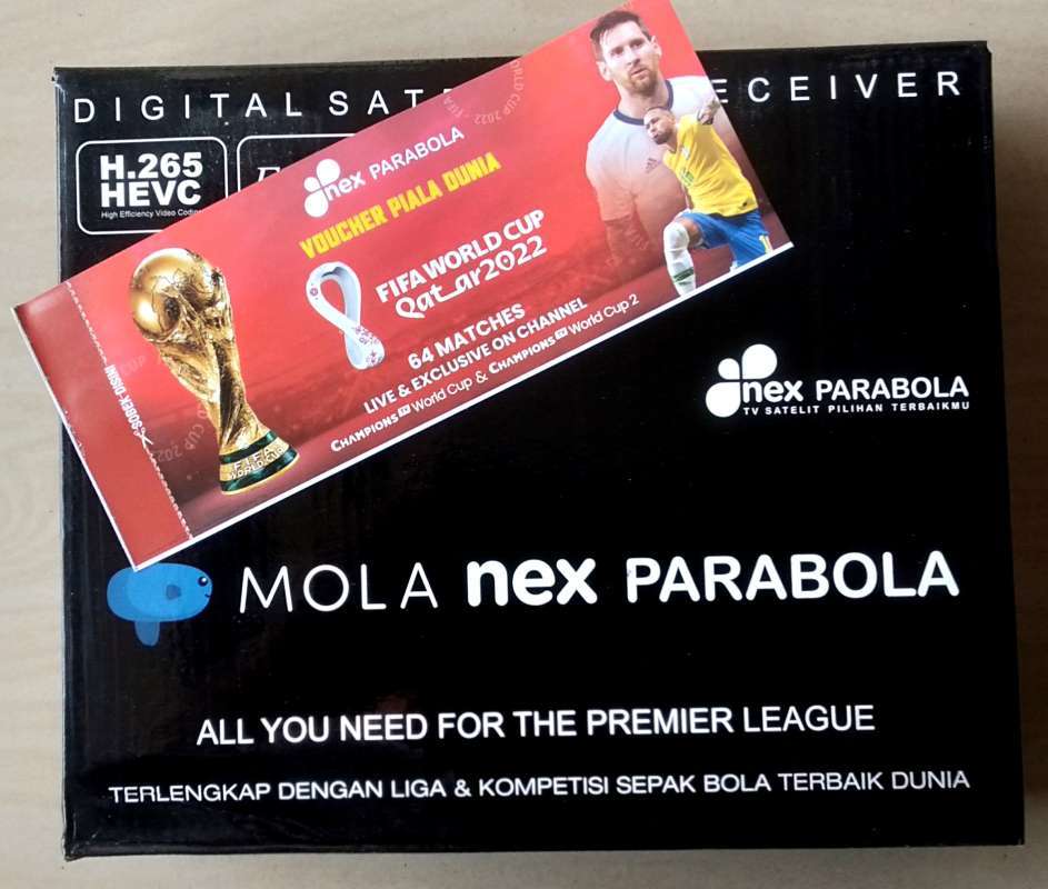 Jual NexParabola Hitam Satellite Receiver HD +Tayangan PIALA DUNIA