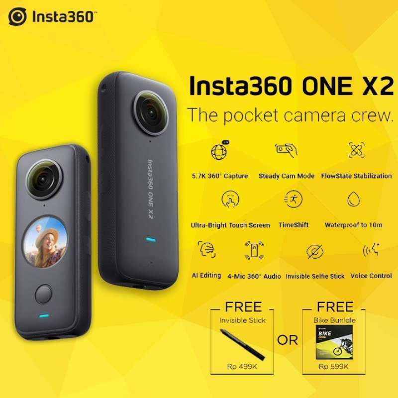 Jual Insta360 ONE X2 / Insta360 One X2 Action Camera / Insta 360 ONE X2