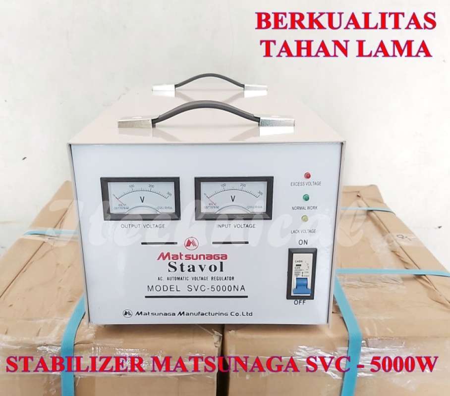 Promo Stavolt Svc 5000w Matsunaga / Stabilizer Svc 5000va Mts / 5000 ...