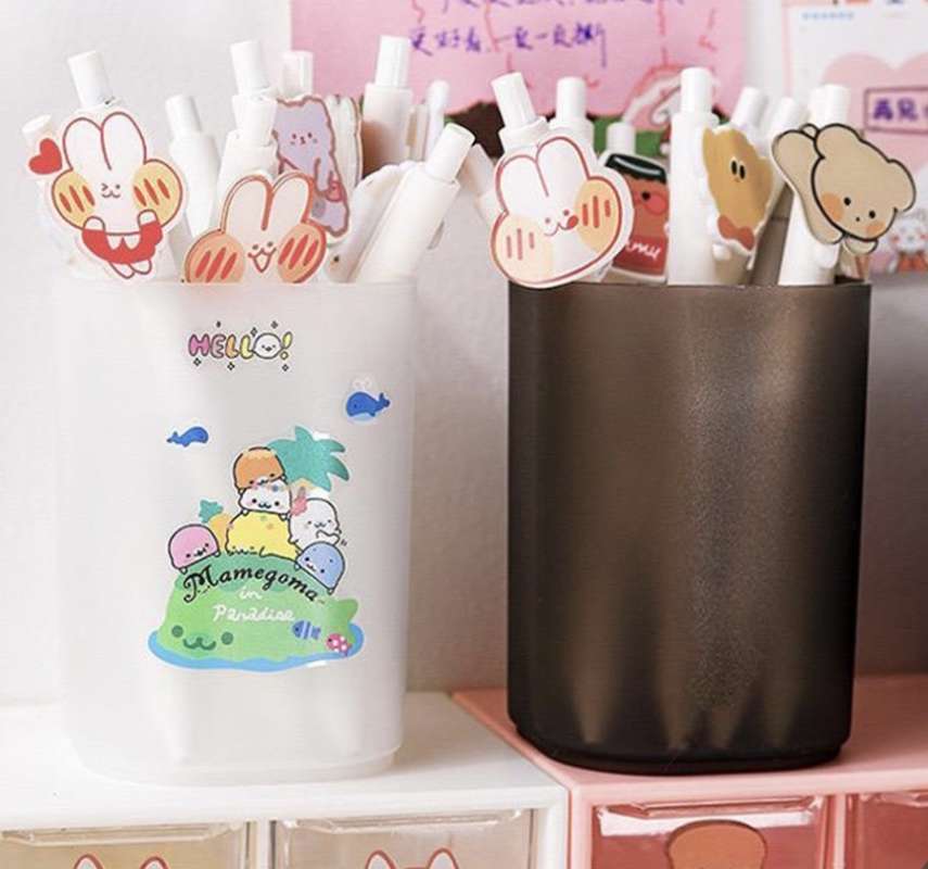 Jual Tabung Pensil Transparan Aesthetic Pen Stationery Holder di Seller