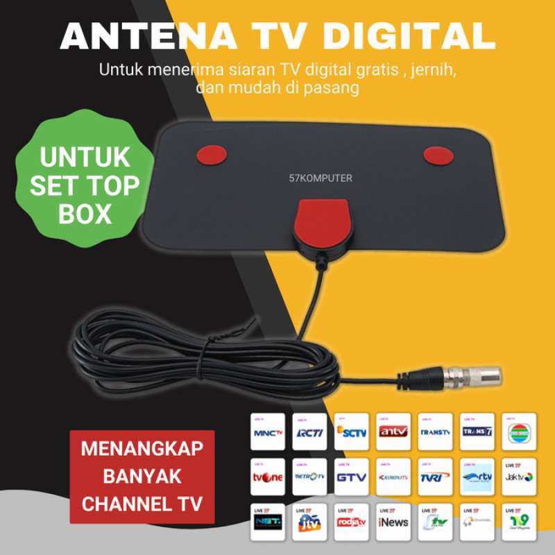 Promo OEM New Antena TV Digital Set Top Box DVB T2 Indoor 3 Meter