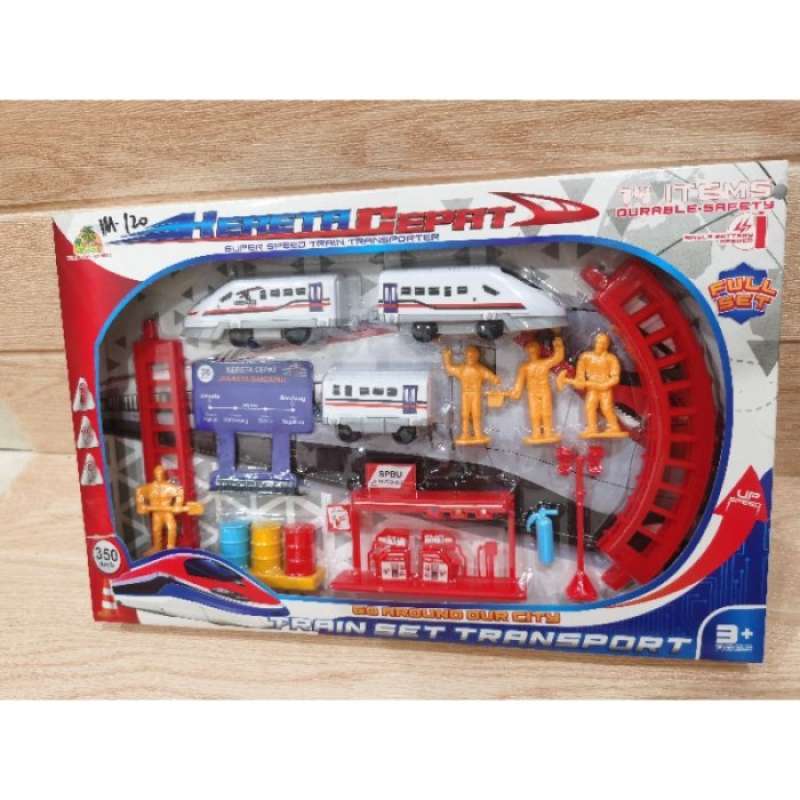 Jual Mainan Anak Kereta Cepat / Mainan Kereta Set Transport Super M120 ...