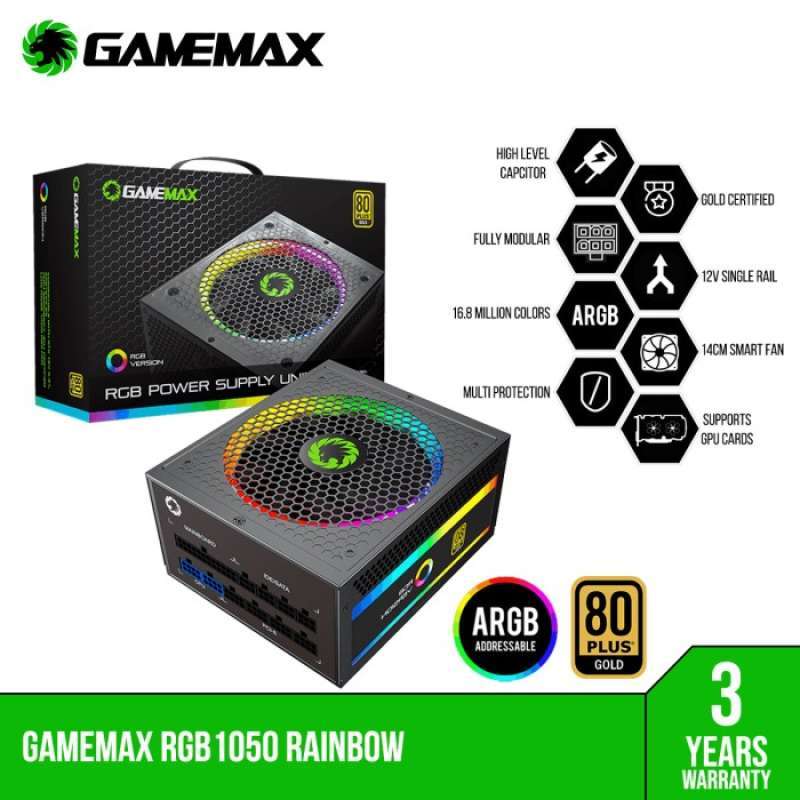 Promo Gamemax Rgb-1050 Modular Gaming Power Supply Diskon 12% di Seller ...