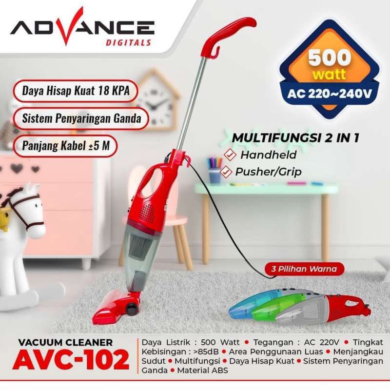 Jual ADVANCE VACUUM CLEANER PENYEDOT DEBU 2 IN1 HANDHELD 500 WATT AVC