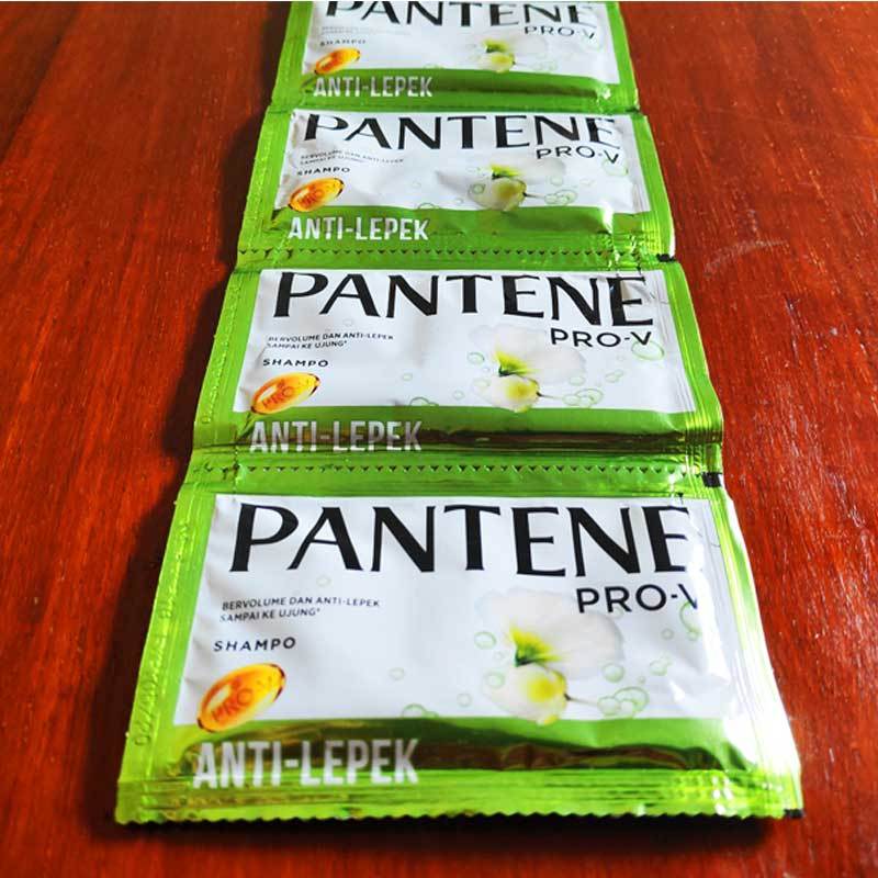 Jual Pantene Anti Lepek Shampoo Hijau [9 Ml/ 1 Renteng/ 12 Sachet] Di ...